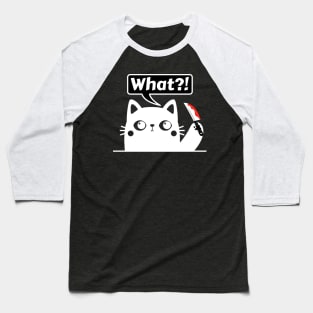Funny Killer Cat Baseball T-Shirt